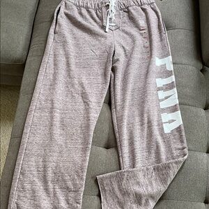 NWT Victoria’s Secret Heathered Mauve Boyfriend Fit Lounge  Sweatpants M